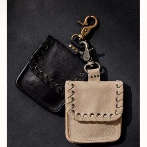 We The Free Boone Black Leather Pouch with Clip